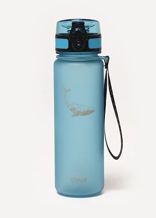 Бутылка Сплав Whale 500 мл тритан голубой