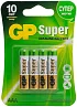 Батарейки GP Super Alkaline  ААA/LR03 (4 шт)