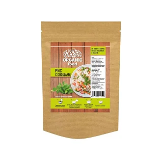 Рис с овощами 60 г Organic Food