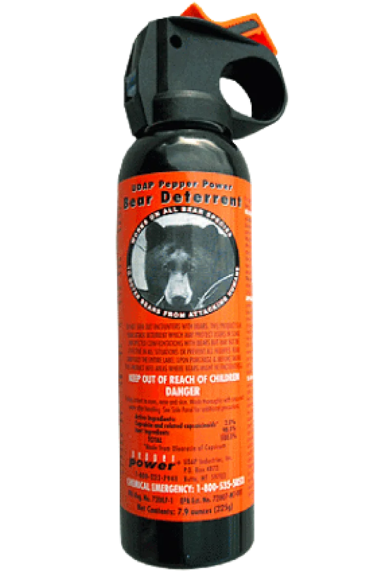 Средство от диких животных. Баллон UDAP Bear Spray. Отпугиватель медведей звуковой баллончик с сжатым воздухом. Спрей для отпугивания диких животных.